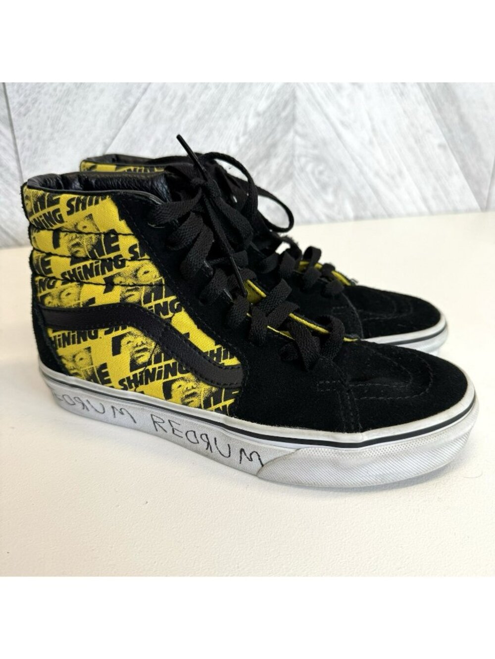 Vans x The Shining High Top Shoes Sneakers REDRUM Mens Size 3.5  Womens 5